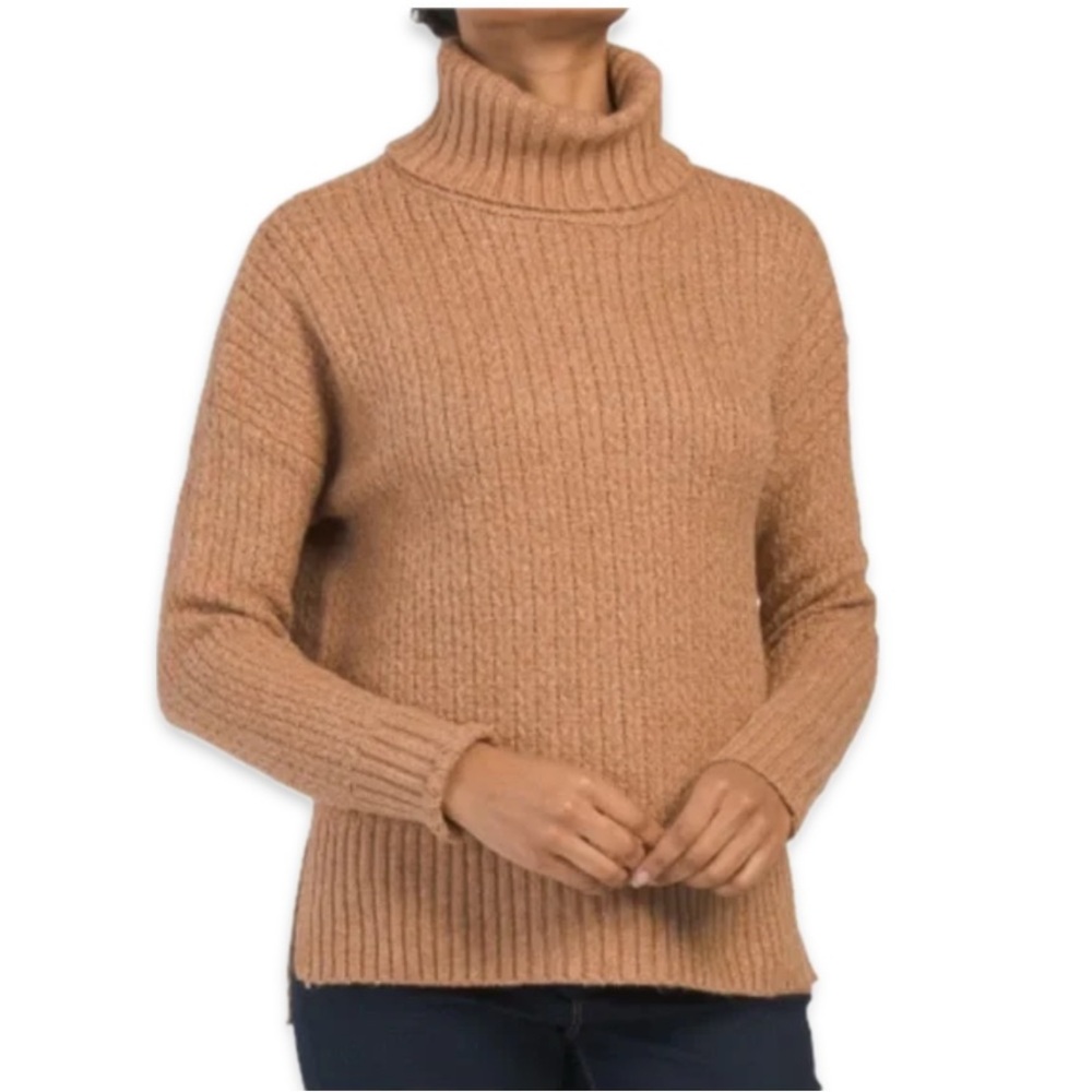 Cupcakes And Cashmere Chunky Knit Turtleneck Sweater Size Large